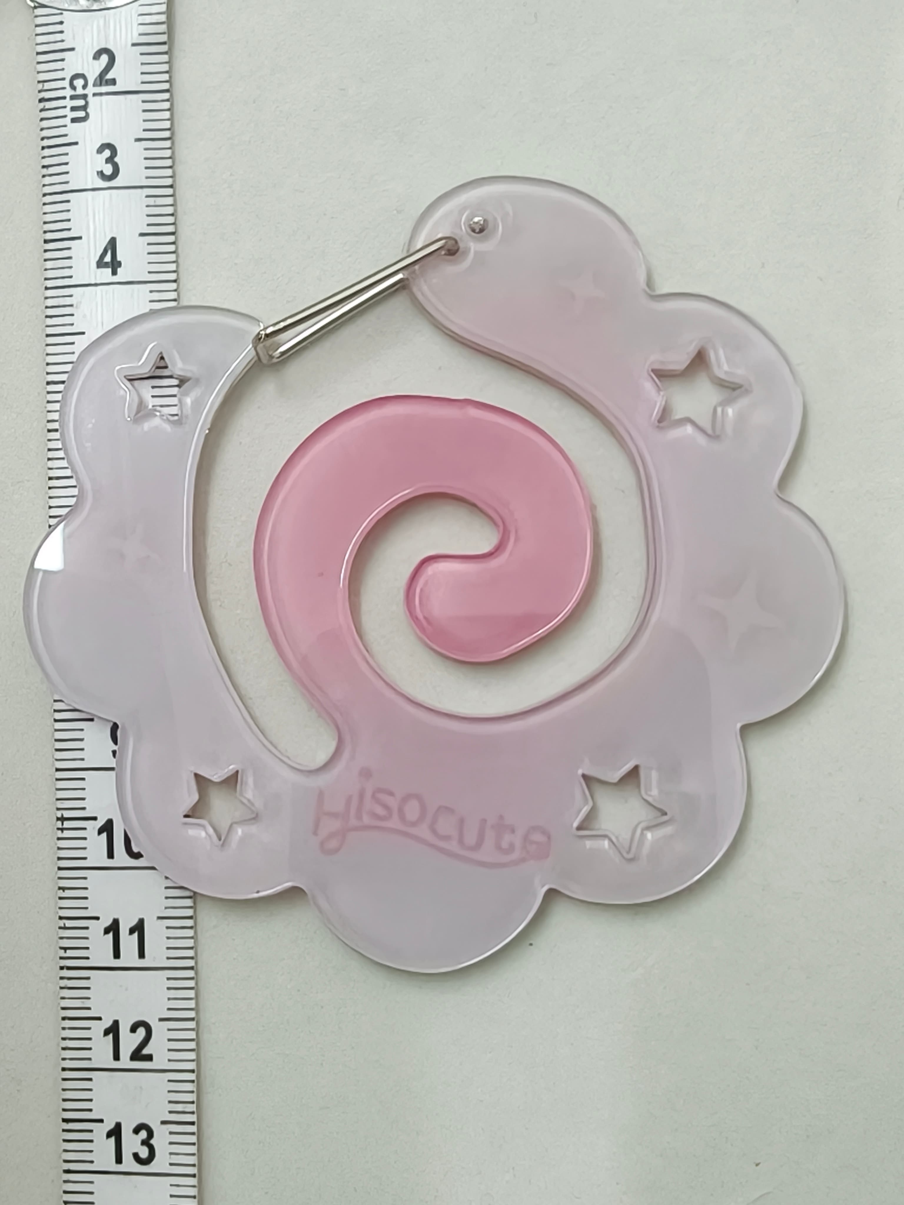 Acrylic carabiners swirl 