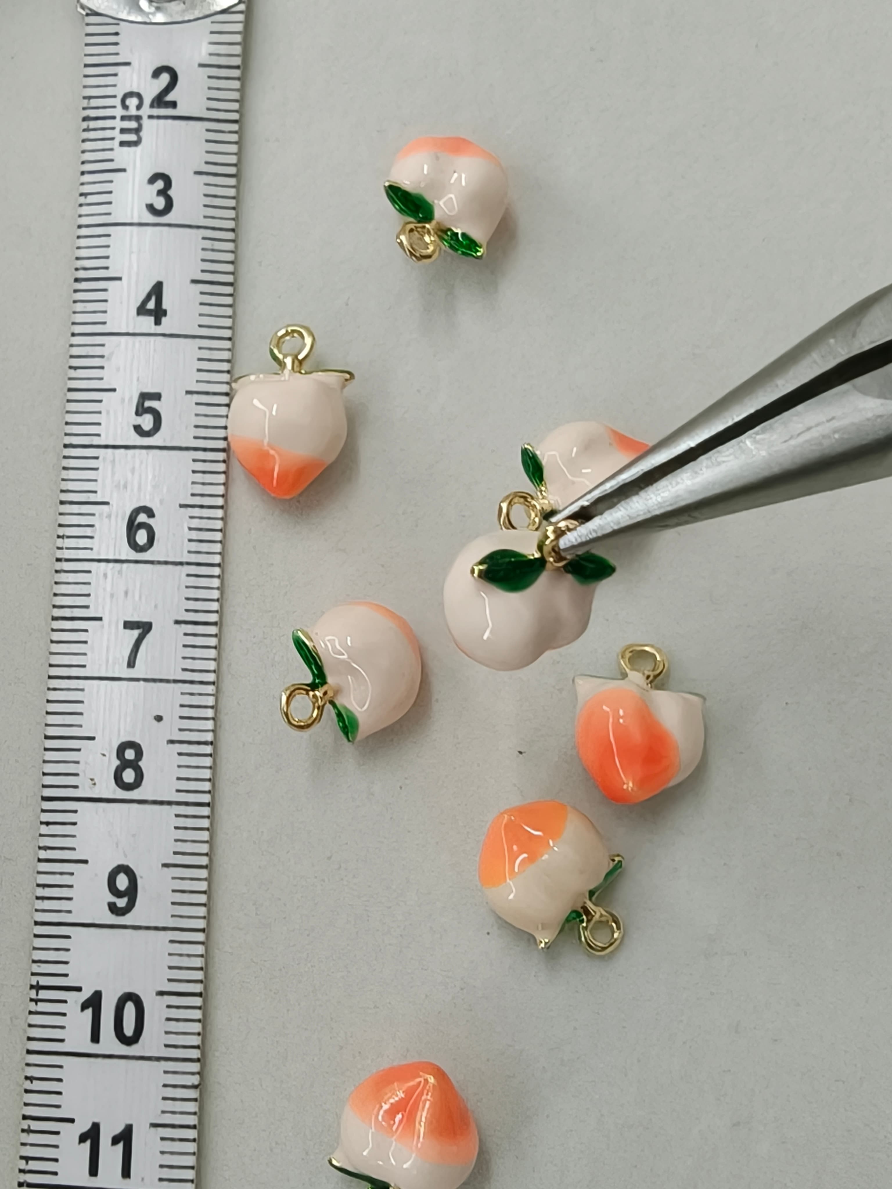 Peach fruit charm